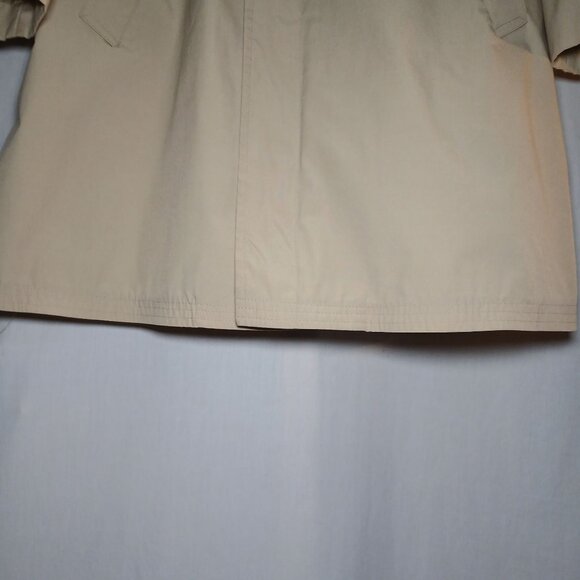 Misty Harbor Womens Trench Coat Medium Beige Button-Down Water-Resistant Classic - Picture 13 of 16
